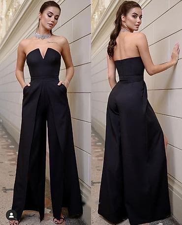 cargo pantalone zenske: 🔥Elegantni ženski kombinezon bez bretela
✅2600 din
S m l — 2