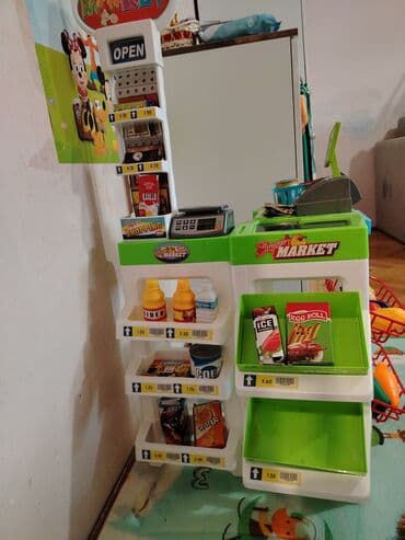 robot kuca igracka: Decija igracka Super market ima zvucnih efekta. Vrlo malo ostecena — 3