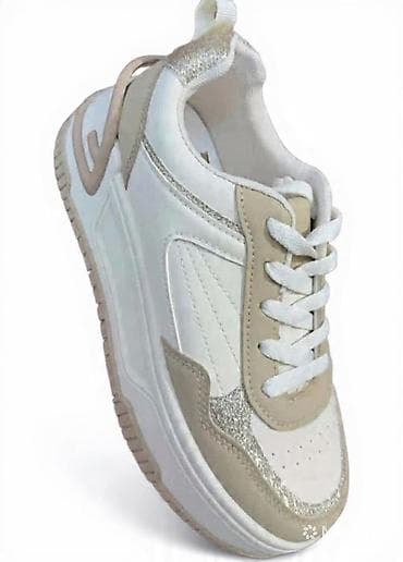 nike duboke patike zenske bele: Ženske patike – bele sa bež detaljima - Dizajn: niskoprofilne patike — 1