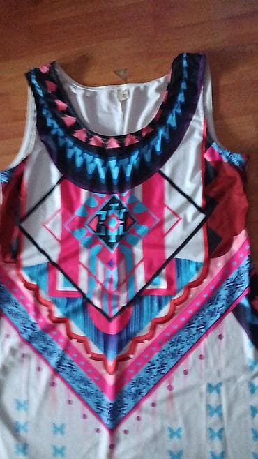 haljine ralph lauren: Letnja haljina bez rukava sa geometrijskim i etno printom - Kroj — 6