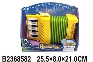 instrumenti od kartona: Dečija harmonika – Žuta (Harmonika 858207-4-60) Unesite muziku u igru — 1