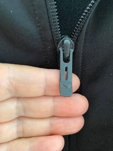 kaput od kasmira sa krznom: Jakna za prelazni period, M, Puma, bоја - Siva — 4