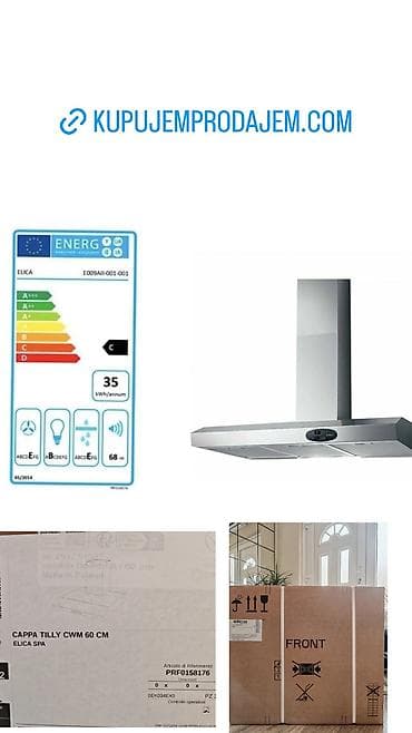 ELICA TILLY CWM 60 cm Prodajem potpuno nov aspirator, marke Elica na lalafo.rs ELICA TILLY CWM 60 cm Prodajem potpuno nov aspirator, marke Elica