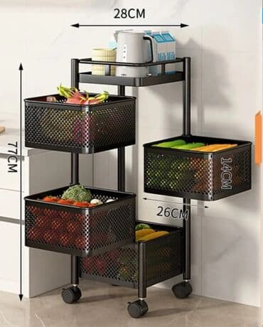 Multifunkcionalna polica, za kuhinju, kupatilo
Metalna
Cena 4499 din