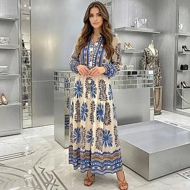 torbe m: Maksi haljina sa floralnim printom - Kroj: duga, lepršava maksi — 10