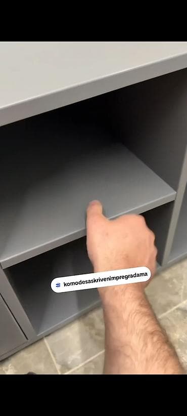decija komoda: Komoda sa skrivenim pregradama Se izradjuje u Univera debljine 18mm — 10
