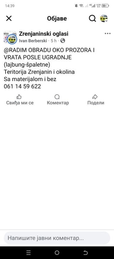 posao pomoc u kuci: Haus majstor – Zrenjanin i okolina Pouzdan majstor za sve vrste — 6