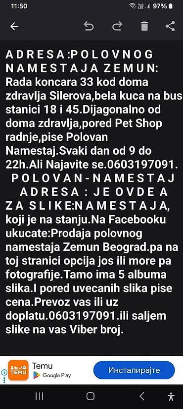 bumbarevo brdo namestaj: Ormani od 8500din do 12500din.ima i polovan namestaj zemun — 7
