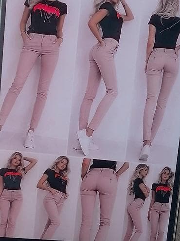 s oliver obuca: Ženske slim-fit pantalone, svetloružičaste boje. - Kroj: uske — 3