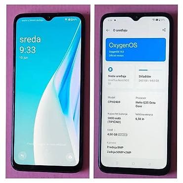 otkup novih telefona: OnePlus Nord 20 SE - 64gb memorije - 4gb(+4gb) Rama-50Mpx. samo 80E — 2