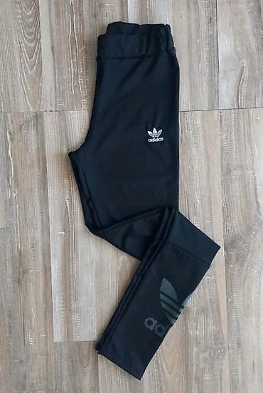 Adidas crne helanke. - Adidas Originals (Trefoil logo na butini i na