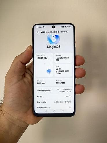 iphone 16 pro kopija: Honor X8a crni, dual sim sim free sa 6/128 gb memorije. Dobro očuvan i — 4