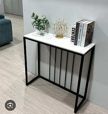 Chairs: Konzolni sto – moderan minimalistički dizajn - Radna ploča: bela — 1