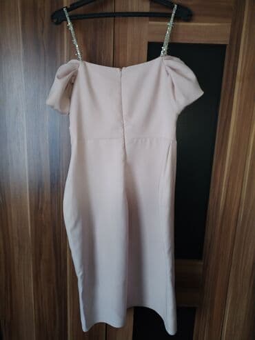 Women's Clothing: L, color - Beige, Cocktail, With the straps — 5