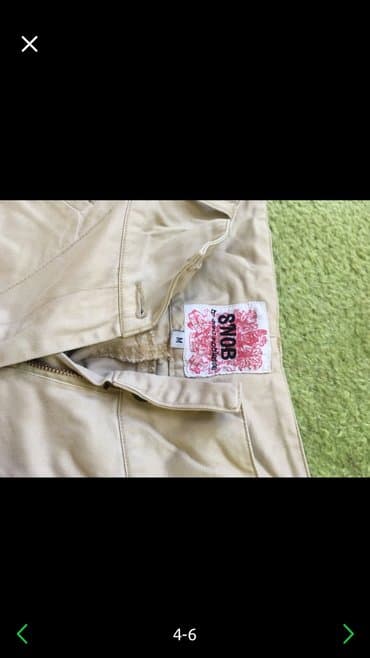 pantalone od vestacke koze: L (EU 40), M (EU 38), color - Milky-white — 4