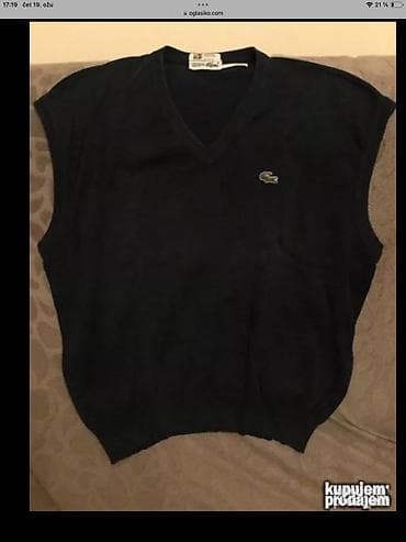 laneni sorc muski: Prsluk Lacoste, bоја - Crna — 8