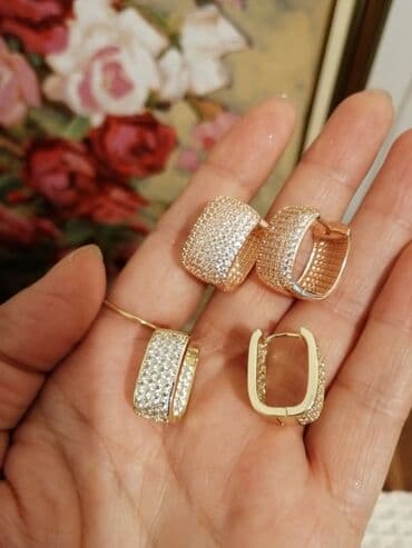 srebrne mindjuse na sraf: Hoop earrings, Material: Stainless steel — 7