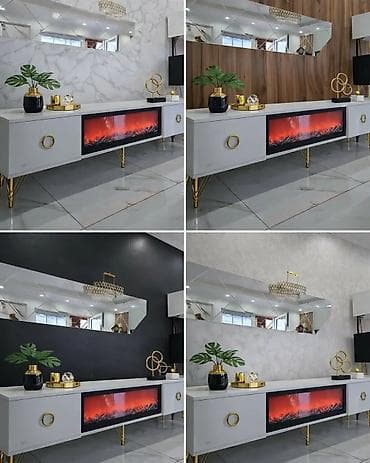 stolovi uradi sam: TV komoda sa ugrađenim električnim kaminom Moderne TV Komode. ?50=310€ — 3