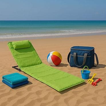 Ležaljka sklopiva za plažu 140x39 cm, zelena – LP-722000Z-310 Opis: -