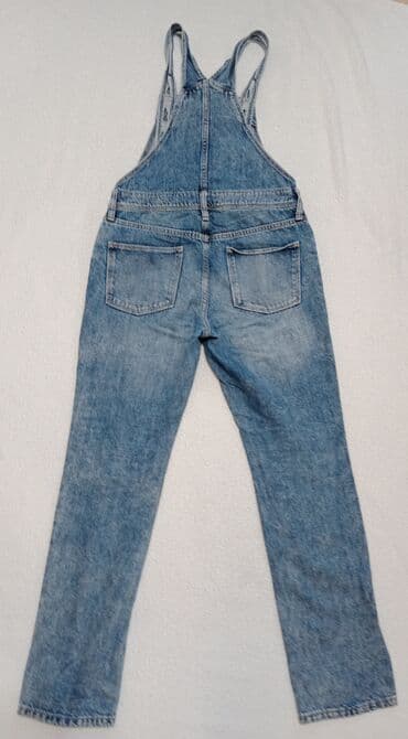 heklane haljinice za djevojčice: Jeans with suspenders, 152-158 — 5