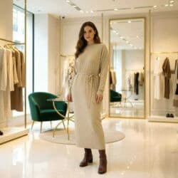 Trikotažna haljina 4000 Veličine: 40 • 42 • 44 • 46 • 48 • 50 Mere za na lalafo.rs Trikotažna haljina 4000 Veličine: 40 • 42 • 44 • 46 • 48 • 50 Mere za