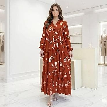 torbe m: Maksi haljina sa floralnim printom - Kroj: duga, lepršava maksi — 7