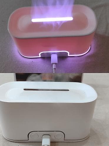 multimedia za golf 5: Aroma difuzor i ovlaživač vazduha sa efektom plamena - 2-u-1 uređaj — 2