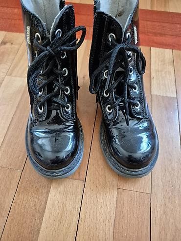 fly london obuća: Dečje čizme Pollino, broj 27. - Model: gležnjače sa pertlama i bočnim — 2