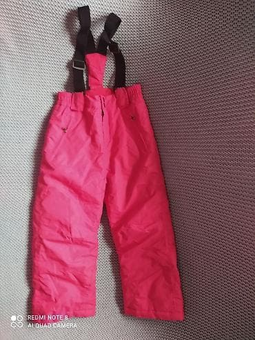 ranac crni: Dečje ski-pantalone u crvenoj boji,nove.Pantalone sa podesivim — 2