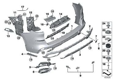 reducir za cunak: NOSAČ BRANIKA ZL G05 MSP ZA BMW X5 M, X5 | BMW X5 g05 MSP nosač — 1