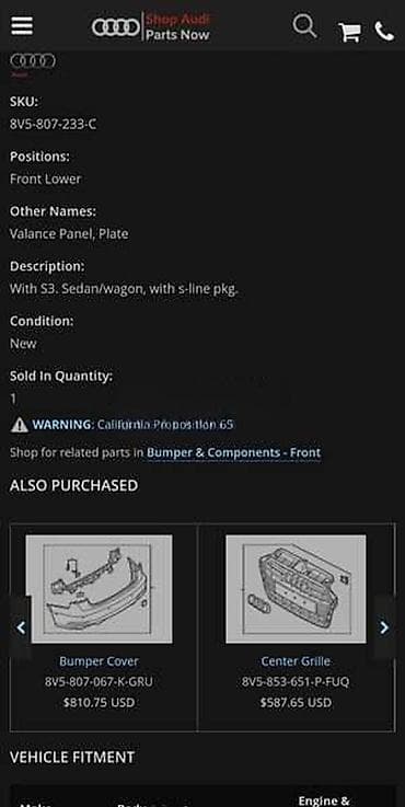 vitlo za dzip: ŠUS PLEH BRANIKA ZA AUDI A3 | Audi a3 šus pleh branika spojler audi — 4