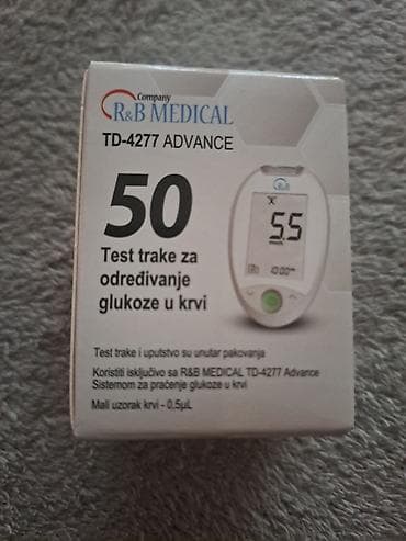 R&B Medical TD-4277 Advance – test trake za određivanje glukoze u na lalafo.rs R&B Medical TD-4277 Advance – test trake za određivanje glukoze u