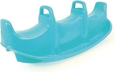 KLACKALICA POLUMESEC PLAVA 030047 Plastična klackalica u obliku