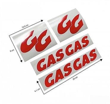nova torba: Gas Gas GG - Nalepnice - 1618 📌 Opis: Samolepljive nalepnice izrađene — 1