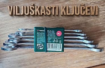 Čekići: Nov komplet šest viljuškastih ključeva. Veličine ključeva su 6, 7, 8 — 1