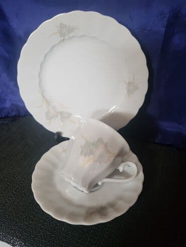 porcelanske solje za caj: Set 1950g+ Escenbach porcelan Nemacka. Porcelanski set,perfektan,sve — 2
