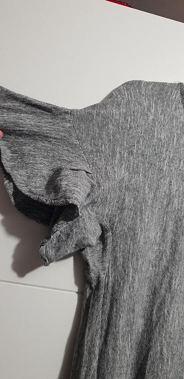 haljine amc: Haljina pamuk sa elastinom i sitnim prugama. Model ravnog kroja sa — 4