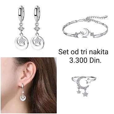 Elegantni posrebreni set od tri nakita sa žigom S925 od hirurskog na lalafo.rs Elegantni posrebreni set od tri nakita sa žigom S925 od hirurskog