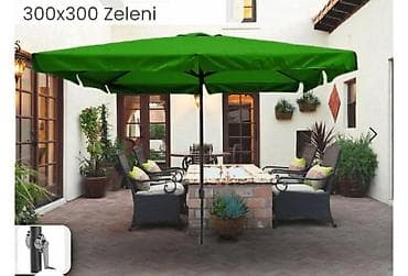 resetke za odvod: Cena 10 900 ARNEA Četvrtasti Aluminijumski Suncobran 300×300 cm – — 1