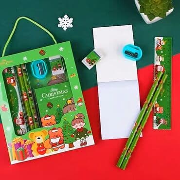 pametni roboti za decu: Bozicni skolski set - NOVO Boja: plava, zelena, crvena ili — 5