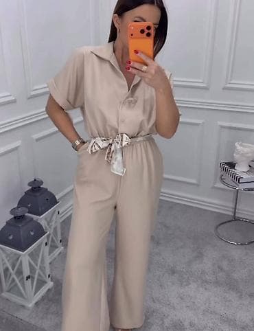 ramax kompleti: Ženski kombinezon sa širokim nogavicama i kratkim rukavima — 3