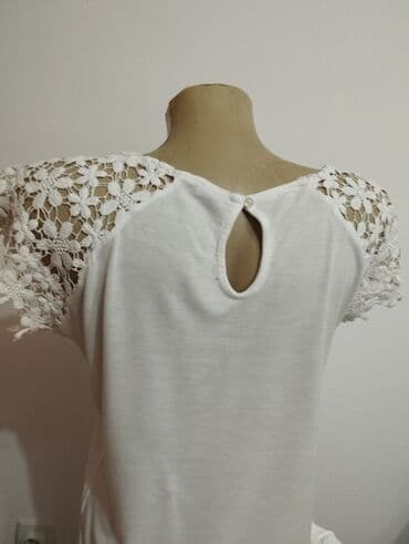 ženske pidžame c a: M (EU 38), Cotton, Single-colored, color - White — 3