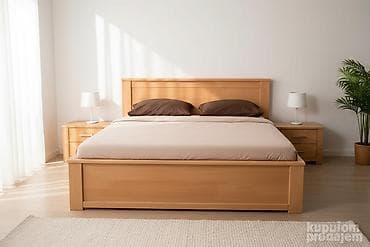 Krevet od punog drveta bukve + dušek ✅ Dimenzije 160x200 (po želji i