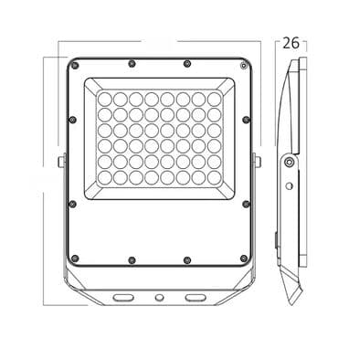 Rasveta: Reflektor, bоја - Siva, Novo — 6