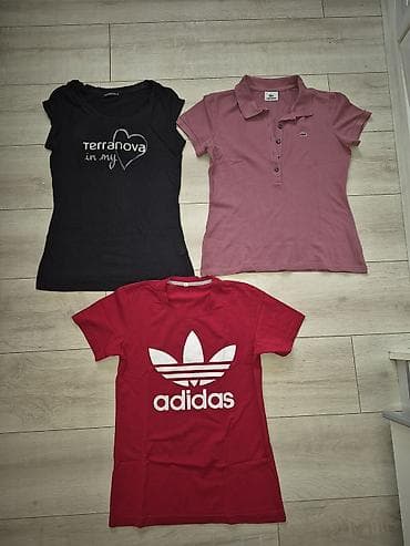 na jedno rame: Ženska majica/polo – set od 3 komada - Adidas majica kratkih rukava — 1