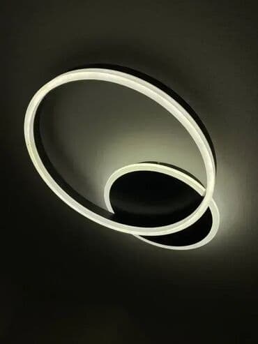 led lampe na punjenje: Plafonjera, bоја - Crna, Novo — 1