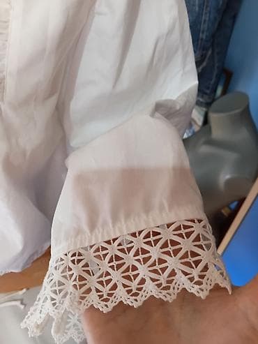 Bluze: Bela ženska bluzica – tradicionalni/dirndl stil dve nove - Model — 4