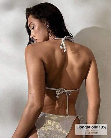 decije mindjuse srebro: NOV U PAKOVANJU! S velicina Srebrni dvodelni bikini set – trogaoni — 3