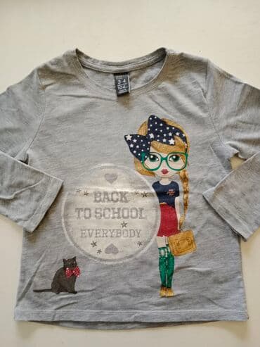 zara devojcice majice: Okrugli izrez, Dug rukav, 98-104 — 1