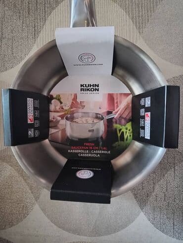 dupli lavabo sa ormaricem: KUHN RIKON šerpica sa drškom, prestižnog kvaliteta, Swiss design, nova — 4